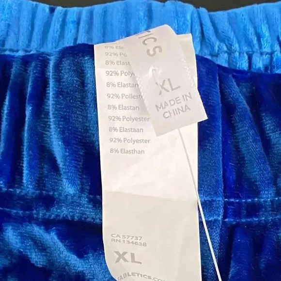 Fabletics Wide Leg Go To Velour Velvet Pants New Pull On Elastic High Waist - Picture 12 of 16